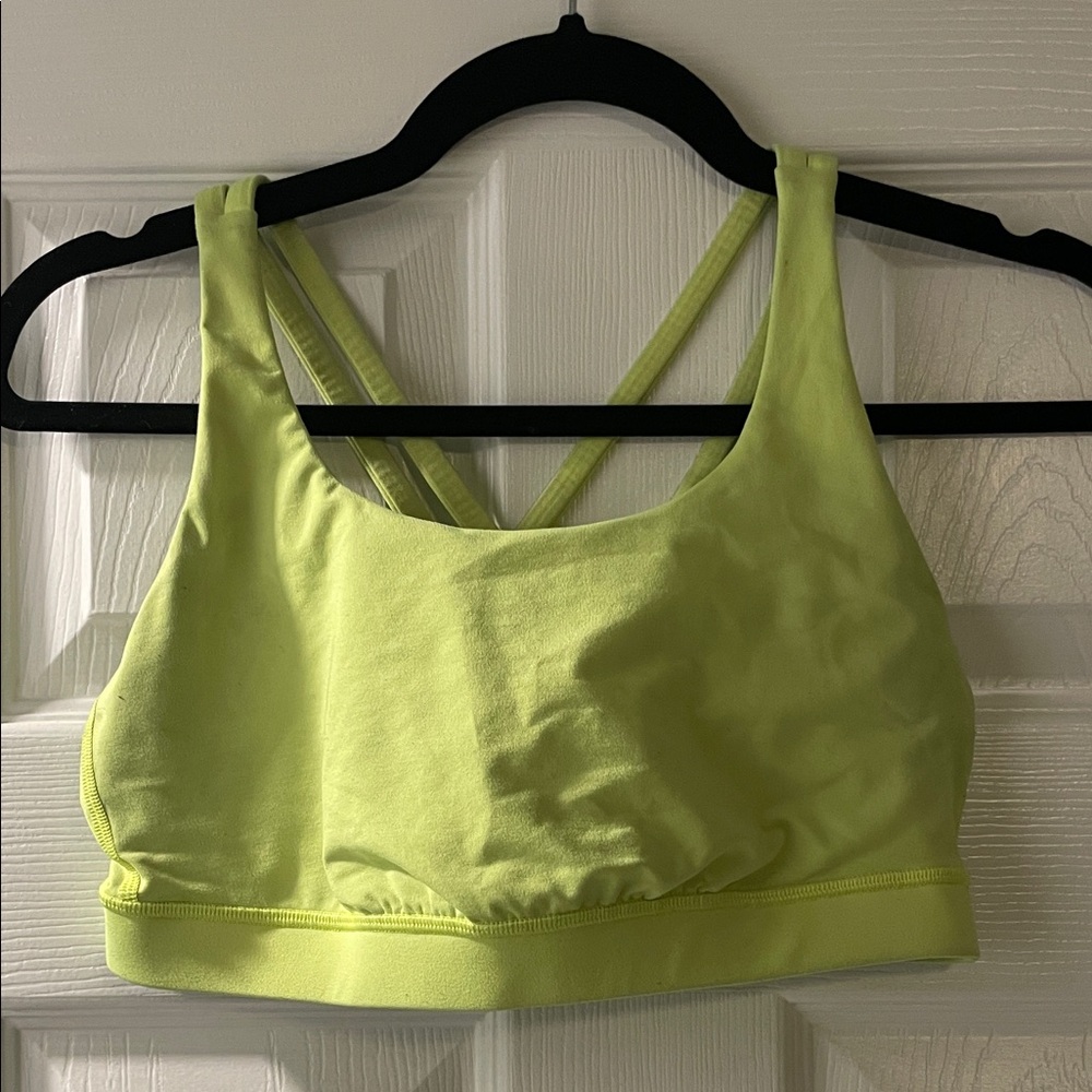 Lululemon Athletica Vibrant Yellow Sports Bra